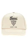 Gucci Coat Of Arms Cap Hats White In Neutral