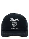 Gucci Printed Cotton Canvas Baseball Hat In Blue
