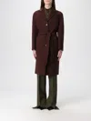 Gucci Coat Woman Brown In Brown