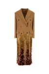 Gucci Brown Batavia Wool Coat With Embroidery