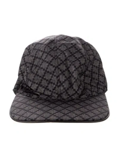 Pre-owned Gucci Coated Canvas Baseball Cap W/tags In Grey