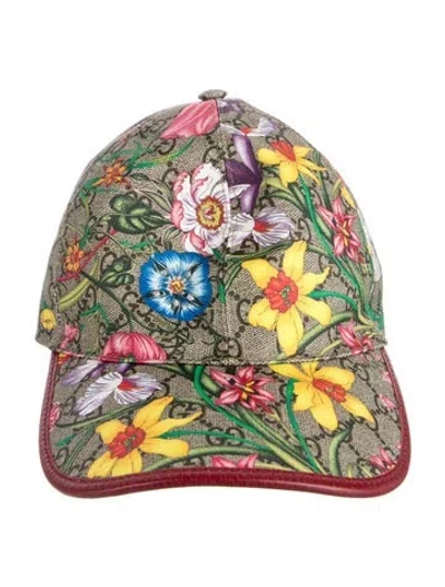 Pre-owned Gucci Coated Canvas Baseball Hat In Brown