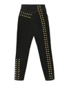 Gucci Coated Denim Pant With Studs In Black