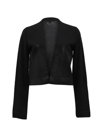 Pre-owned Gucci Coated Long-sleeve Cropped Jacket In Black
