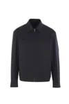 Gucci Twill Jacket With Web Detail In Black