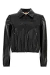 Gucci Black Leather Jacket In Black