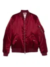 Gucci Rosso Ancora Bomber In Heavy Nylon Canvas Men In Red