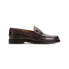 GUCCI COCOA BROWN LEATHER KAVEH MOCCASIN