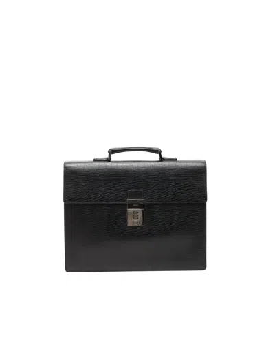 Gucci Code Lock Briefcase In Black