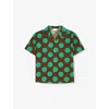 Gucci Brown Shirt For Kids With Sun In Brown