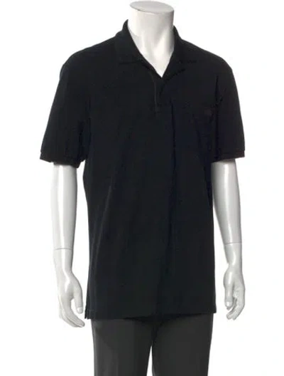 Pre-owned Gucci Collar Short Sleeve Polo Shirt In Blue