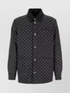 Gucci Collared Flannel Jacket Featuring Embroidered Pattern In Animal Print