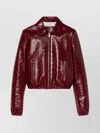 Gucci Naplack Leather Bomber Jacket