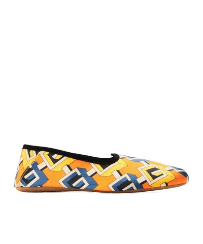 Gucci Color Block Flat Shoes In Multi