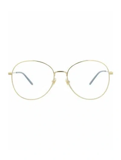Pre-owned Gucci Colorblock Pattern Eyeglasses W/ Tags In Gold