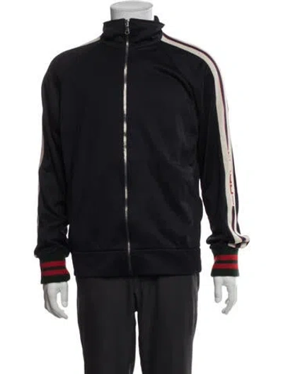 Pre-owned Gucci Colorblock Pattern Jacket In Blue