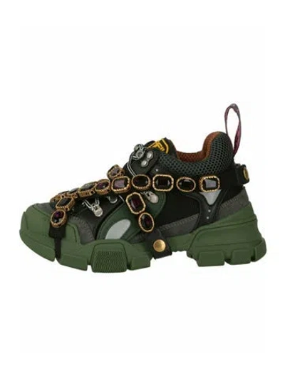Pre-owned Gucci Colorblock Pattern Sneakers W/ Tags In Multi