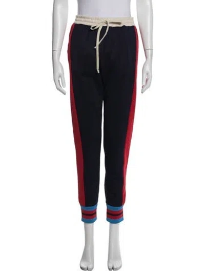 Pre-owned Gucci Colorblock Pattern Sweatpants In Blue