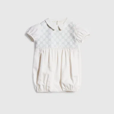 Gucci Babies' Combinaison Pour Bébé En Coton Et Laine In White