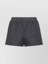 Gucci Comfortable Shorts With Elastic Waistband And Pockets In Gray