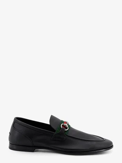 Gucci Como Leather Loafers In Black