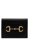 Gucci Horsebit 1955 Small Leather Flap-over Wallet In Black