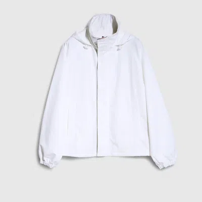 Gucci Compact Cotton Canvas Zip Jacket In White