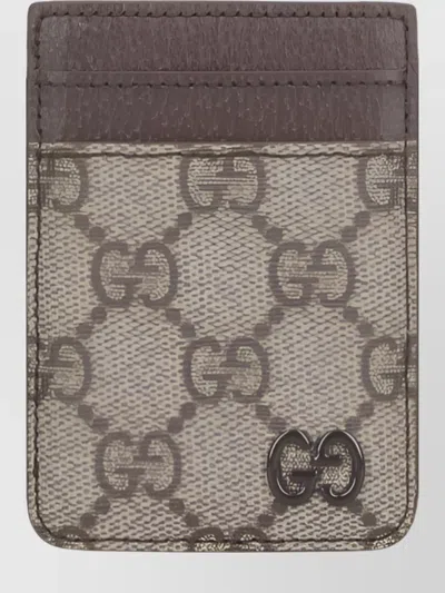 Gucci Compact Monogram Cardholder Wallets