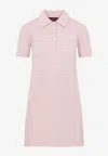 Gucci Compact Mini Polo Dress In Pink