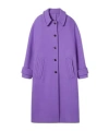 Gucci Women Compact Cashmere Wool Coat In Purple