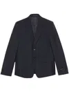 Gucci Men's Wool Single-breasted Suit In Blue