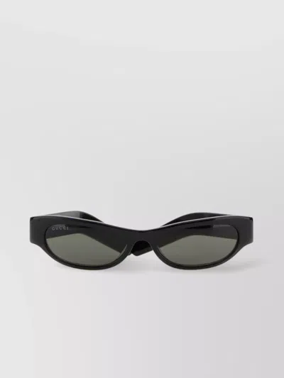 Gucci Contemporary Rectangular Frame Sunglasses In Black