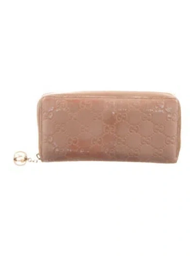 Pre-owned Gucci Continental Gg Embossed Continental Wallet