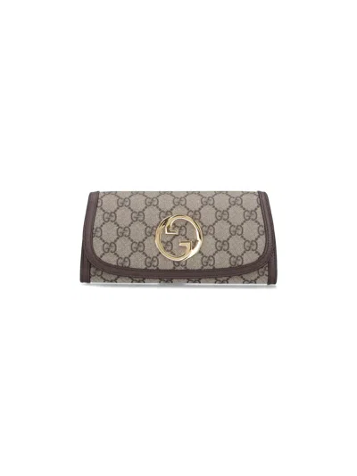Gucci Continental Wallet With Blondie Chain