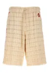 Gucci Tweed Bermuda Shorts Contrast Band
