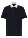 Gucci Contrast Collar Polo Shirt T-shirt Blue In Blue