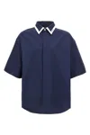 Gucci Navy Blue Poplin Oversize Shirt