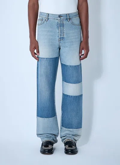 Gucci Loose Pant Certified Cotton Bl In Blue