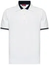Gucci Knit Cotton Polo Shirt With Intarsia In White