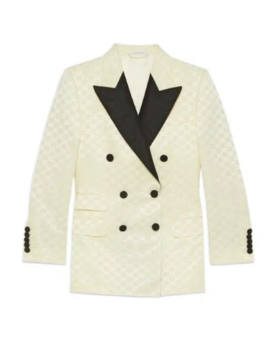 GUCCI GUCCI CONTRASTED BUTTONED BLAZER