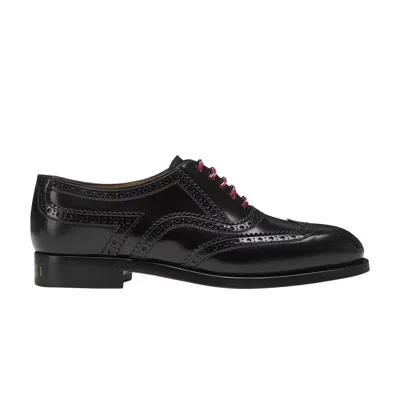 Pre-owned Gucci Cordovan Lux Lace Up 'black'