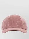 Gucci Corduroy Baseball Cap Adjustable Strap Curved Brim In Pink