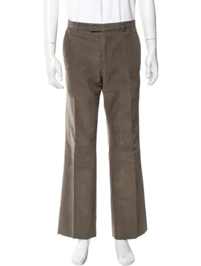 Pre-owned Gucci Corduroy Pants In Brown