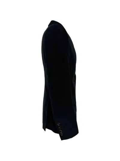 Pre-owned Gucci Corduroy Single-breasted Blazer In Black