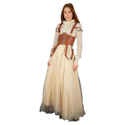 Pre-owned Gucci Corset 'saddlery' Winter 2021 In Sand