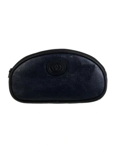 Pre-owned Gucci Cosmetic Bag In Blue