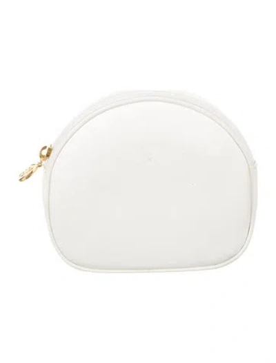 Pre-owned Gucci Cosmetic Bag In White