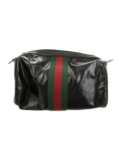 Pre-owned Gucci Cosmetic Case In Black