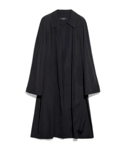 Gucci Cotton Acetate Faille Coat In Black