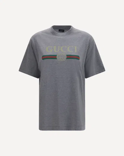 Gucci Cotton And Silk Jersey Printed T-shirt In Multi
